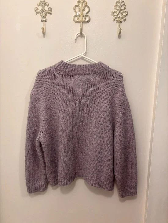 Zara Lavender Knit Sweater - Picture 2 of 4